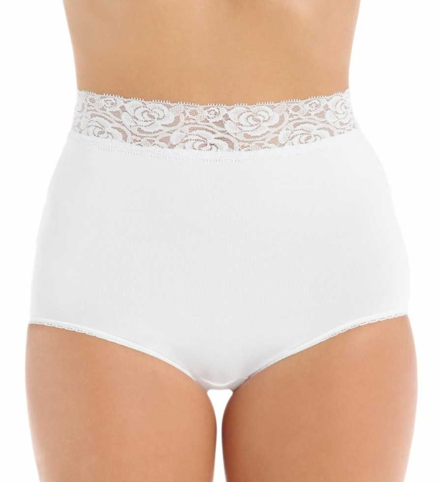 Lace Panties * | On Sale Teri Grace Lace Trim Microfiber Brief Panty 313