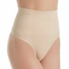 Thong Panties * | Fantastic Model Memoi Slimme Seamless High Waisted Shaping Thong Msm-104