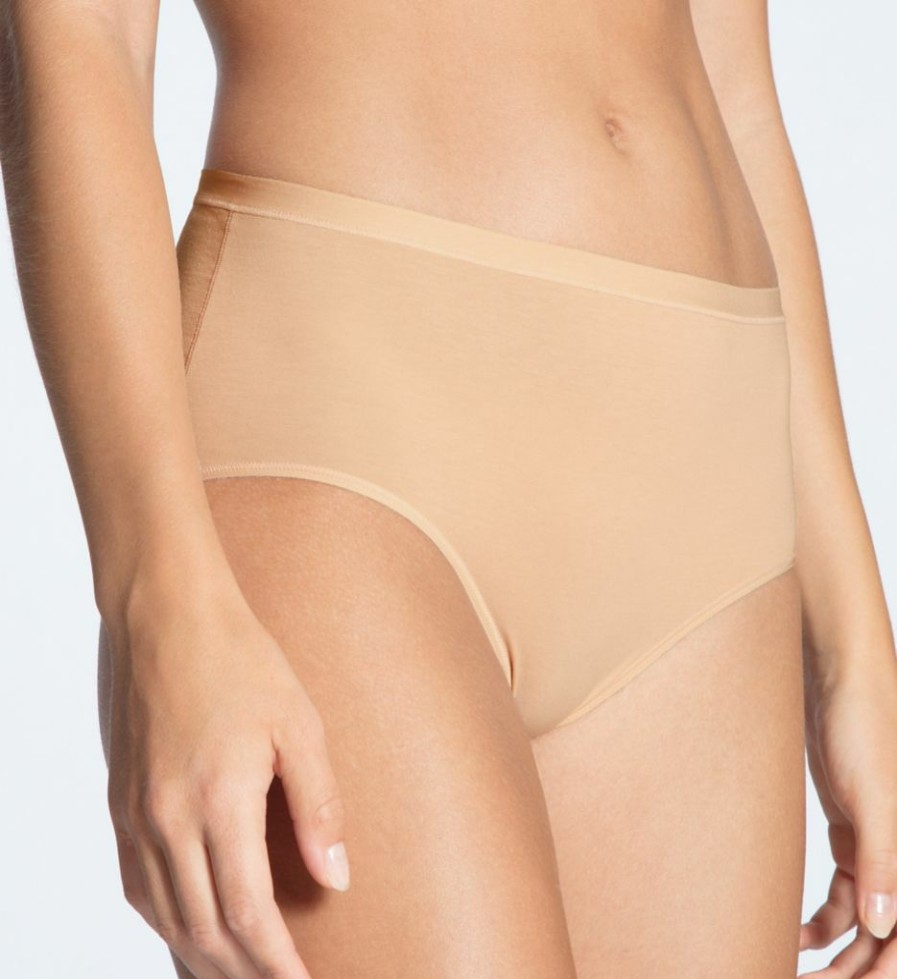 Brief Panties * | Exceptional Design Calida Natural Comfort Cotton High Waist Brief Panty 21375