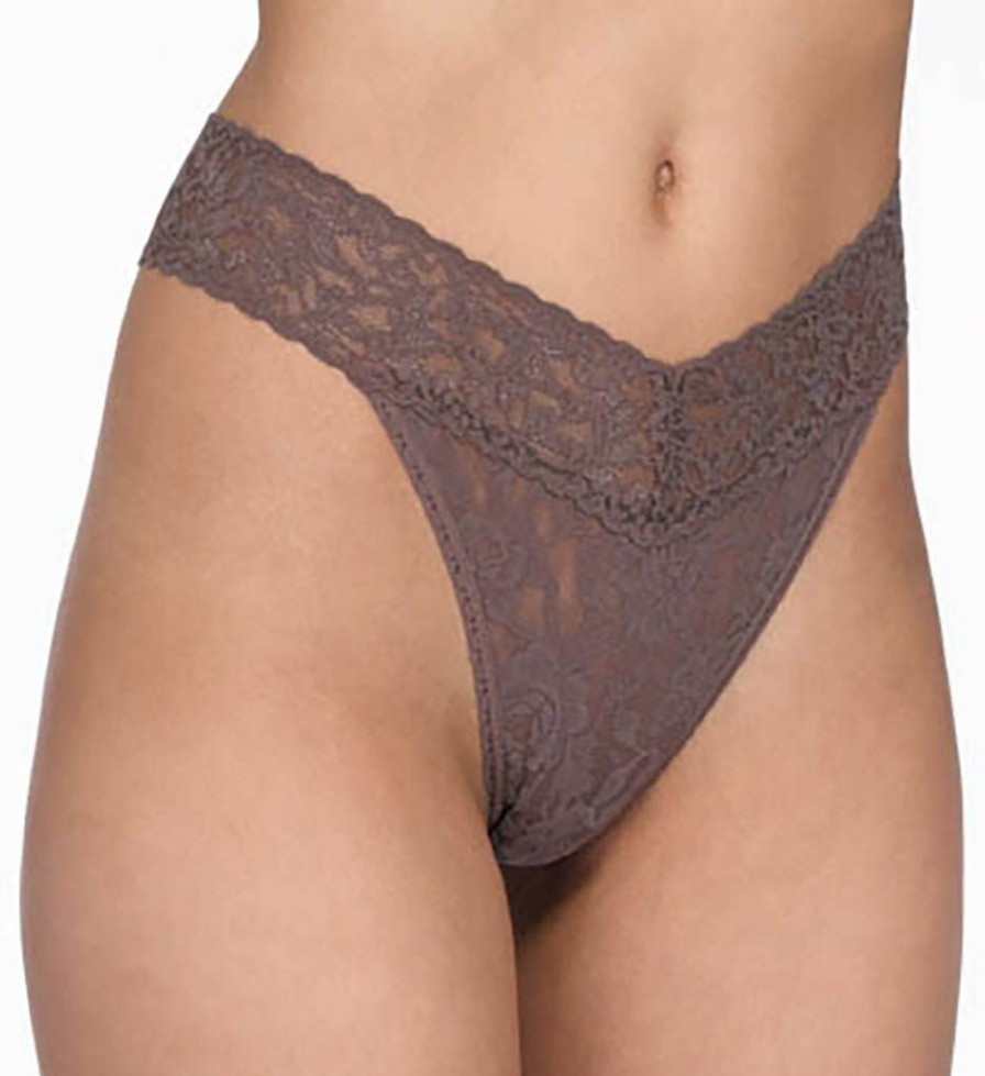 Lace Panties * | Glamor Model Hanky Panky Original Rise Signature Lace Thongs 5 Pack 4811F Classic