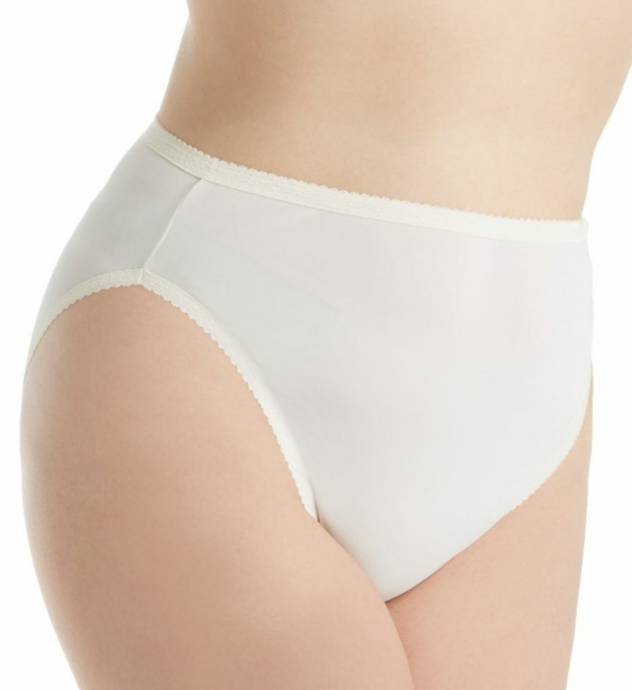 Brief Panties * | Less Expensive Shadowline Plus Size Spandex Hi-Leg Brief Panty 17805P