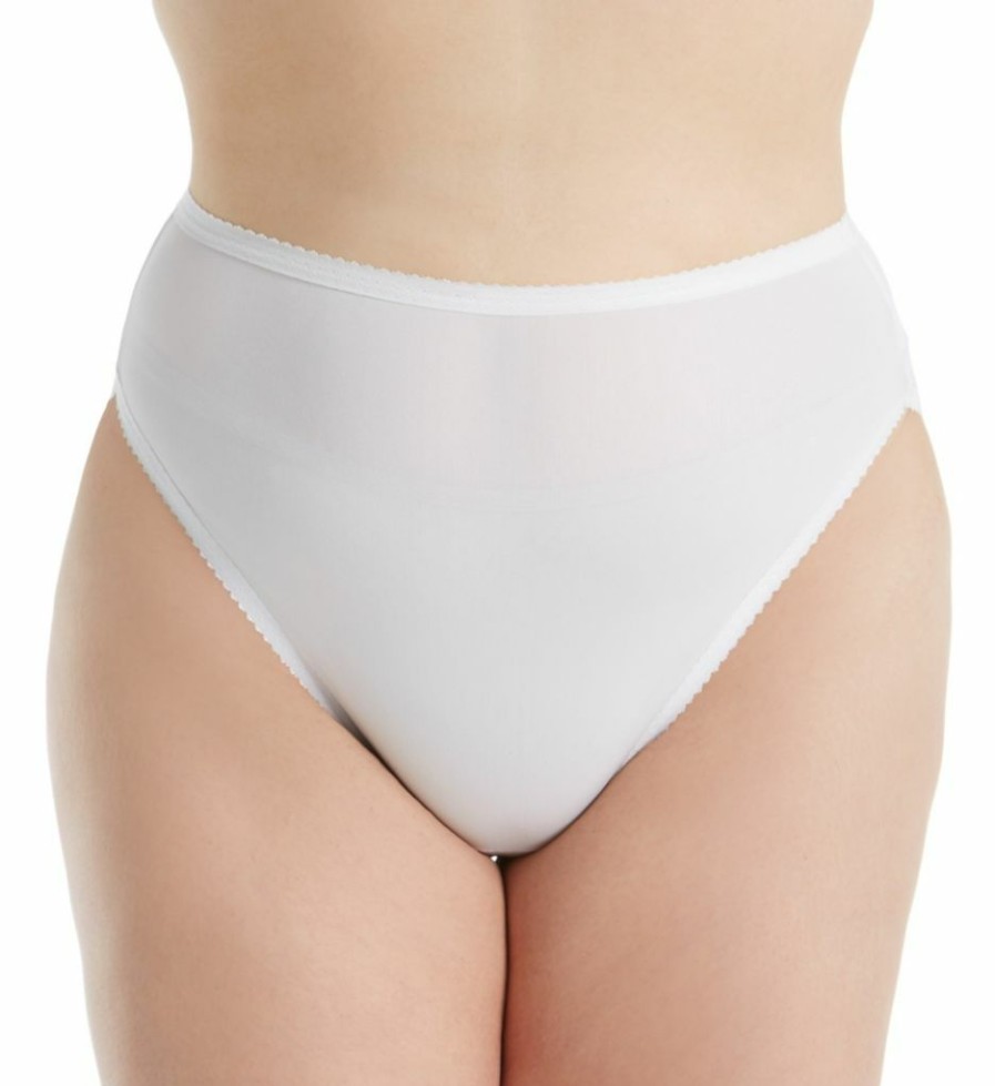 Brief Panties * | Less Expensive Shadowline Plus Size Spandex Hi-Leg Brief Panty 17805P