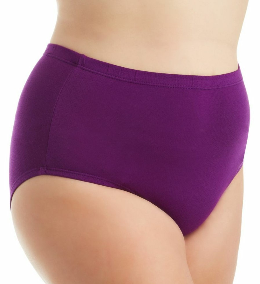 Brief Panties * | Glamor Model Fruit Of The Loom Fit For Me Cotton Mesh Brief Panties 6 Pack 6Dbcbrp Assorted