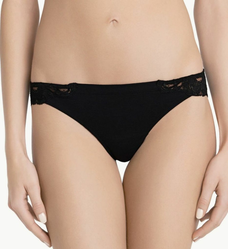 Thong Panties * | New Products La Perla Souple Lace Trim Thong 21058